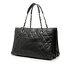 Chanel CC Crinkled Calfskin Chain Shopping Tote Secondhand
