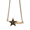 Chanel CC Gold Plated Enamel Coco Star Pendant Necklace Secondhand