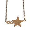 Chanel CC Gold Plated Enamel Coco Star Pendant Necklace Secondhand