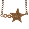 Secondhand Chanel CC Gold Plated Enamel Coco Star Pendant Necklace