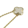 Secondhand Van Cleef and Arpels 18K Yellow Gold and Mother of Pearl Pure Alhambra Pendant Necklace