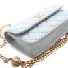 Chanel Mini CC Lambskin Camellia Crush Clutch With Chain Secondhand
