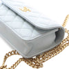 Chanel Mini CC Lambskin Camellia Crush Clutch With Chain Secondhand