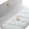 Chanel Mini CC Lambskin Camellia Crush Clutch With Chain Secondhand
