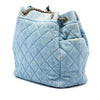 Chanel Quilted Denim Urban Spirit Bucket Bag Secondhand