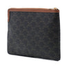 Celine Small Triomphe Coated Canvas Clutch Secondhand