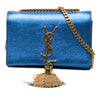 Saint Laurent Small Metallic Calfskin Monogram Kate Tassel Crossbody Secondhand