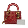 Secondhand Dior Mini Lambskin Cannage Studded Supple Lady Dior