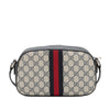 Gucci Small GG Supreme Textured Calfskin Web Ophidia Camera Bag Secondhand