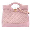 Chanel Mini Quilted Suede and Lambskin 31 Shopping Bag Secondhand