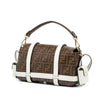 Fendi Zucca Glazed Fabric Cage Baguette Satchel Secondhand