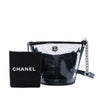 Chanel Small PVC and Crumpled Calfskin Camellia Coco Bucket Bag Secondhand