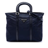Prada Vitello Trimmed Tessuto Satchel Secondhand