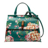 Gucci Small Calfskin Blooms Bamboo Daily Satchel Secondhand