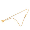 Secondhand Dior Gold Plated CD Logo Bag Pendant Necklace