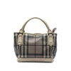 Burberry Smoke Check Coated Canvas Handbag Secondhand