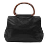Secondhand Chanel CC Caviar Wood Top Handle Bag