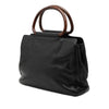 Secondhand Chanel CC Caviar Wood Top Handle Bag