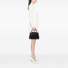Secondhand Chanel CC Caviar Wood Top Handle Bag