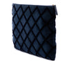 Chanel Large Quilted Velvet O Case Clutch Secondhand