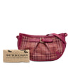 Burberry Haymarket Check Stripes Coated Canvas Crossbody Secondhand