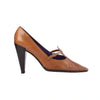Secondhand Miu Miu Brown Leather Mary Jane Pumps