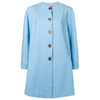 Ungaro Baby Blue Wool Overcoat - '80s Second hand