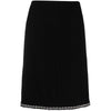 Chanel Black Wool Midi Skirt - 2000s Second hand