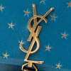 Secondhand Saint Laurent Calfskin Star Print Classic Monogram Kate Tassel Wallet on Chain