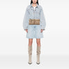 Ferragamo Gancini Canvas Double Pocket Belt Bag Secondhand