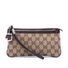 Gucci GG Canvas Horsebit Wristlet Pochette Secondhand