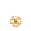 Chanel CC Gold Plated Turnlock Chain Brooch Secondhand