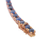 Secondhand Sapphire Line Bracelet in 18K Yellow Gold - '80s