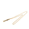 Gucci Gold Plated Web Perfume Bottle Pendant Necklace Secondhand