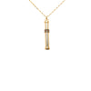 Gucci Gold Plated Web Perfume Bottle Pendant Necklace Secondhand