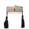 Saint Laurent Ribbed Acrylic and Lambskin Fringe Monogram Opium Box Bag Secondhand