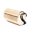 Saint Laurent Ribbed Acrylic and Lambskin Fringe Monogram Opium Box Bag Secondhand