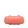 Secondhand Bottega Veneta Leather Intrecciato Flap Satchel
