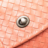 Secondhand Bottega Veneta Leather Intrecciato Flap Satchel