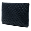 Chanel Large Quilted Lambskin O Case Clutch Secondhand