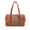 Gucci Small GG Canvas Belted Boston Bag Secondhand