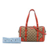Gucci Small GG Canvas Belted Boston Bag Secondhand