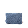 Chanel CC Quilted Denim Foldover Clutch Secondhand