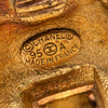 Secondhand Chanel CC Gold Plated Enamel Clip On Earrings
