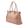 Gucci Metallic Pebbled Calfskin Bella Satchel Secondhand
