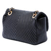 Chanel Small Chevron Wrinkled Calfskin Medallion Charm Surpique Flap Secondhand