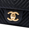 Chanel Small Chevron Wrinkled Calfskin Medallion Charm Surpique Flap Secondhand