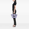 Celine Medium Gingham Raffia Luggage Phantom Tote Secondhand