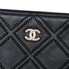 Secondhand Chanel Large Quilted Lambskin Double Stitch Tassel O Case Clutch