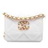 Chanel Quilted Lambskin 19 Flap Coin Purse With Chain Secondhand